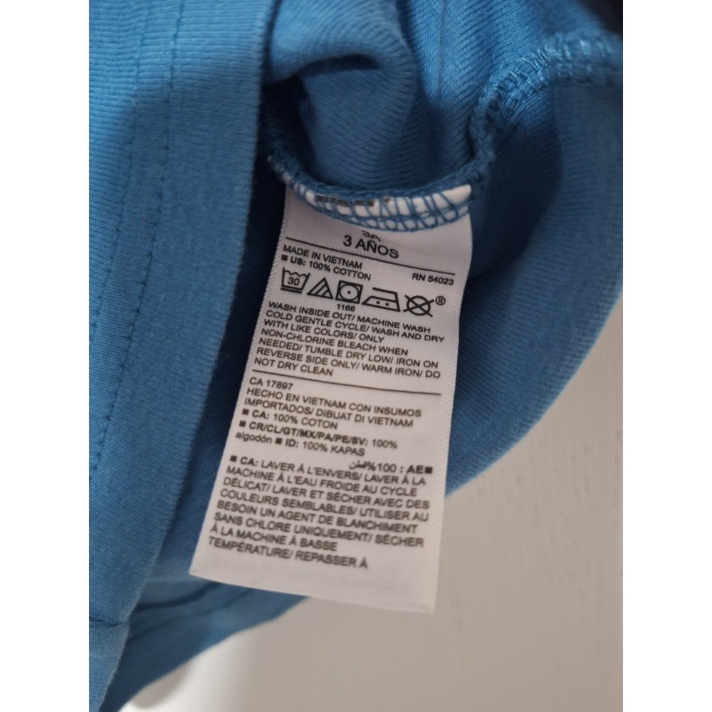 Old Navy 3T Toddler Blue Pajama Top Shirt Lets Sleep Under The Stars Cotton - Picture 3 of 4